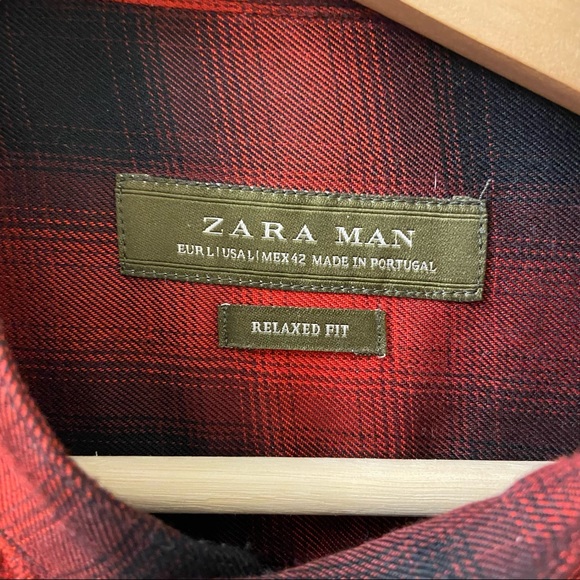 Men’s Zara Plaid Button Down - Picture 3 of 3